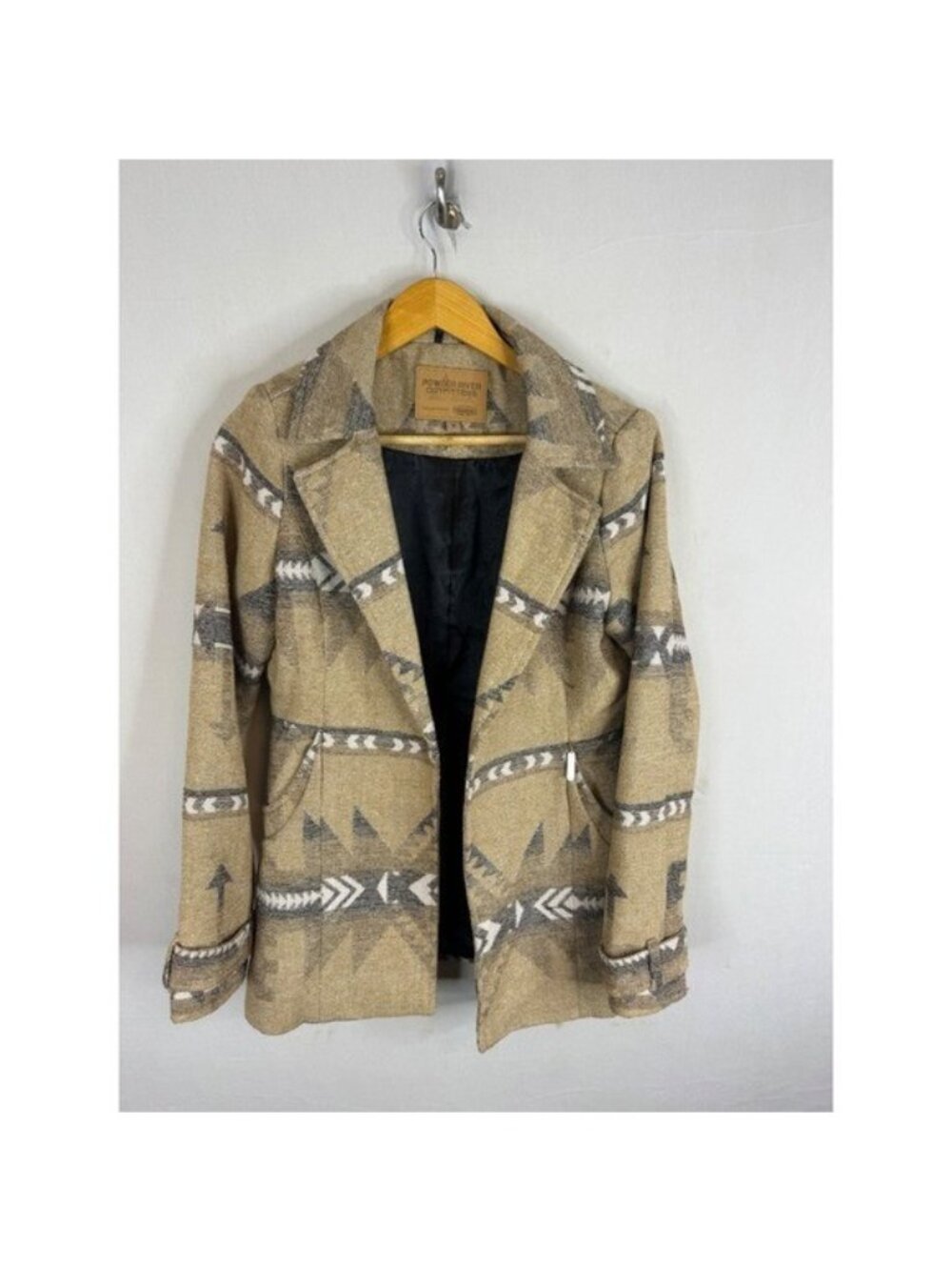 Powder River Outfitters Panhandle Southwestern Wool Blend Blazer Jacket Women M